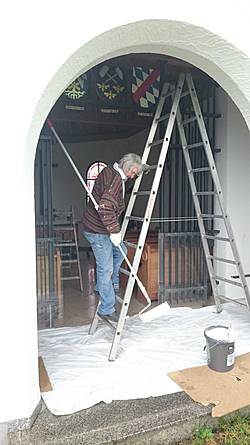 © by Knappenverein Peissenberg - 24.5.2016 Verschönerungsarbeiten Knappenkapelle