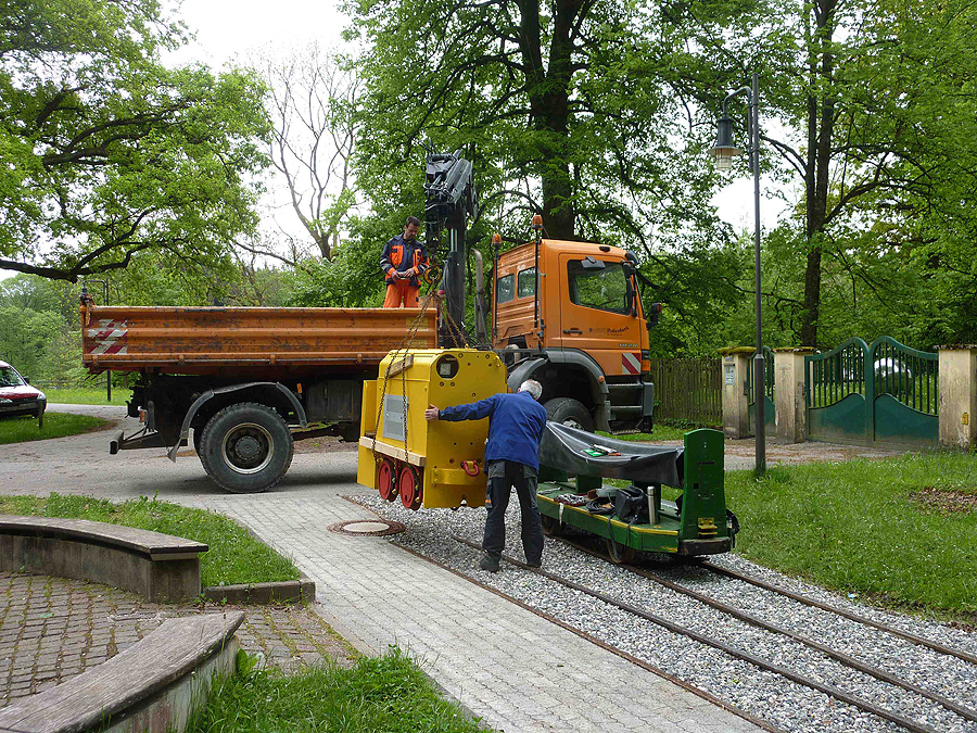 © by Knappenverein Peissenberg - 12.05.2014 Grubenbahn im Tiefstollen fahrbereit